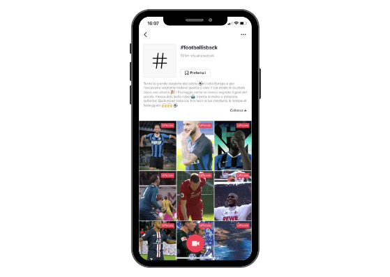 TikTok e il calcio italiano: un amore a colpi di challenge
Fonte: TikTok Newsroom