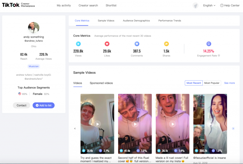 Tiktok lancia un nuovo tool analitico per i creators