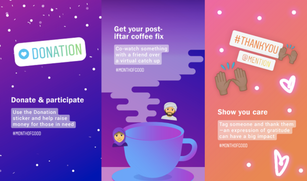 Instagram Donation sticker