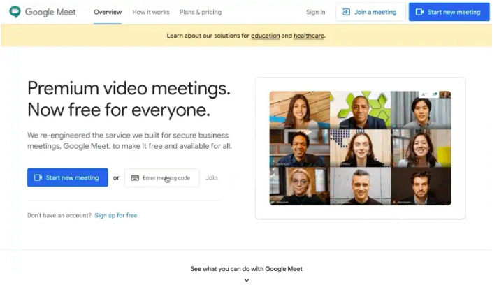 social fase 2 google meet