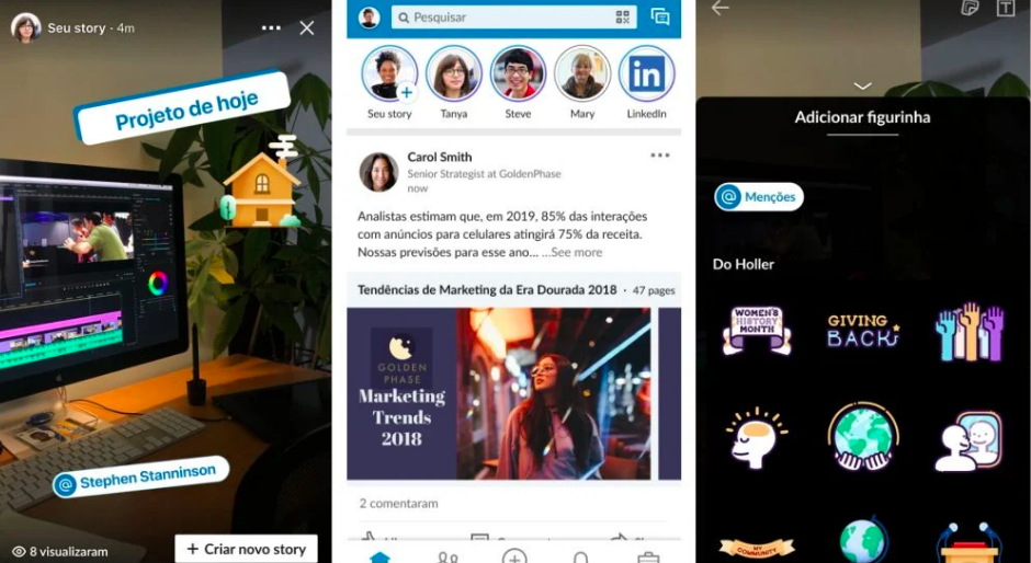 social fase 2 linkedin stories