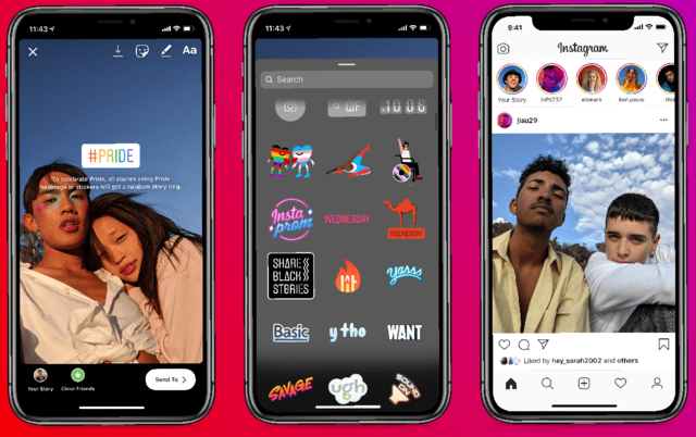 pride social instagram snapchat