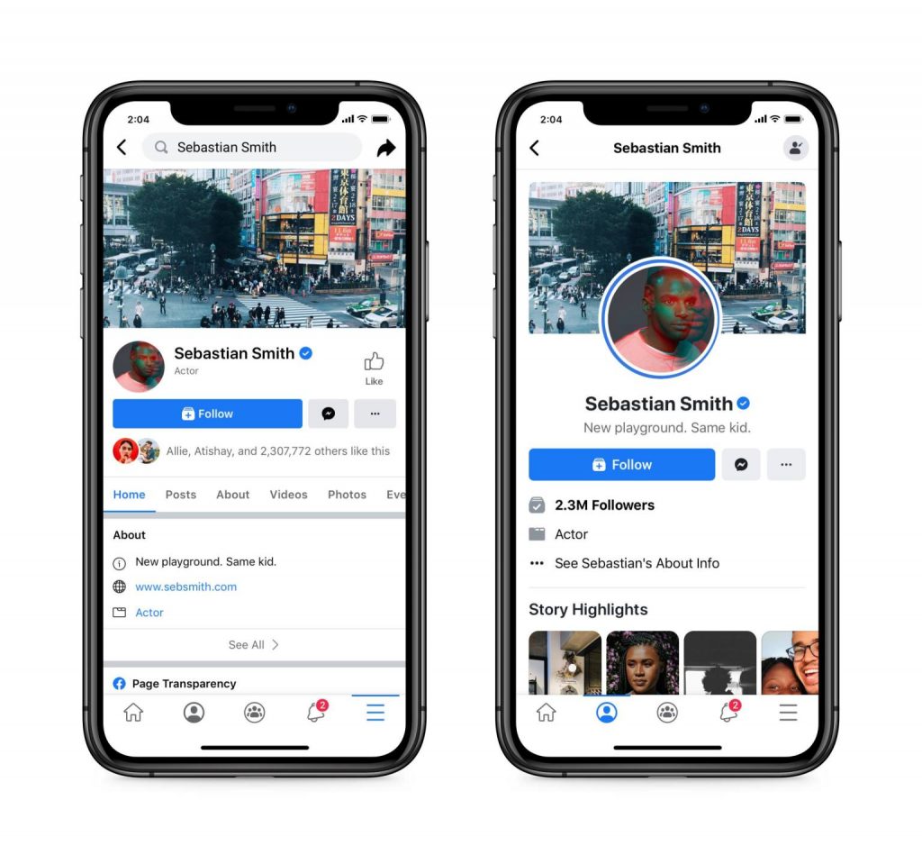 facebook new design