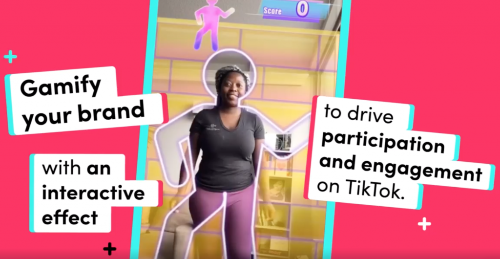 TikTok gamified branded effect