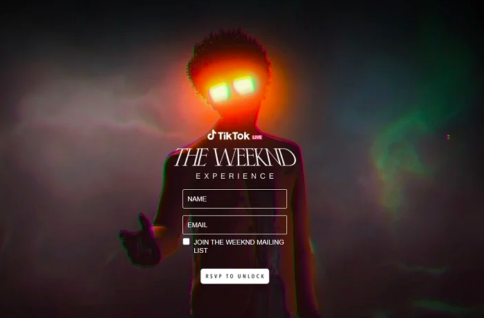 the weeknd live tiktok