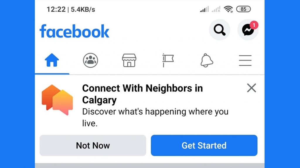Facebook Neighborhood lancia italia