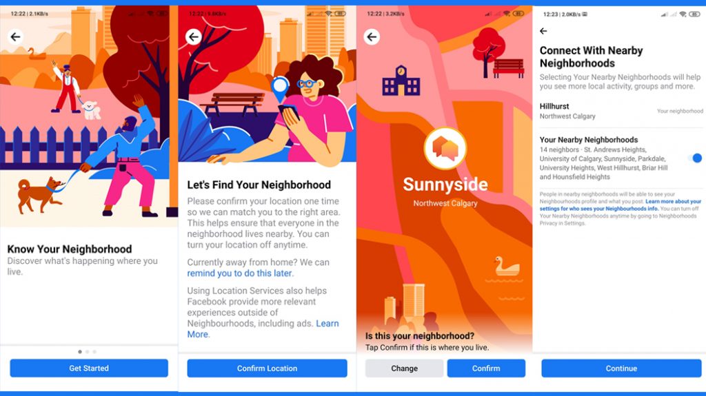 Facebook Neighborhood italia