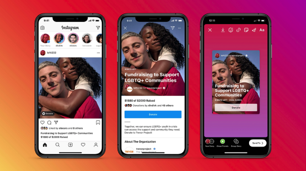 Instagram fundraising