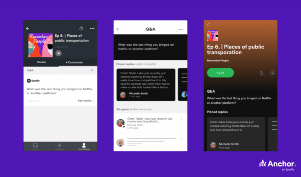 Anchor tool Spotify