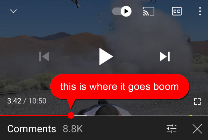 Commenti a tempo di YouTube