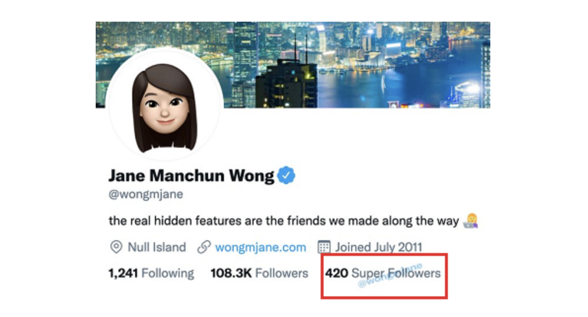 twitter super followers