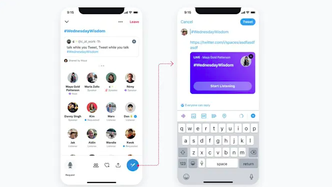 spaces news social twitter
